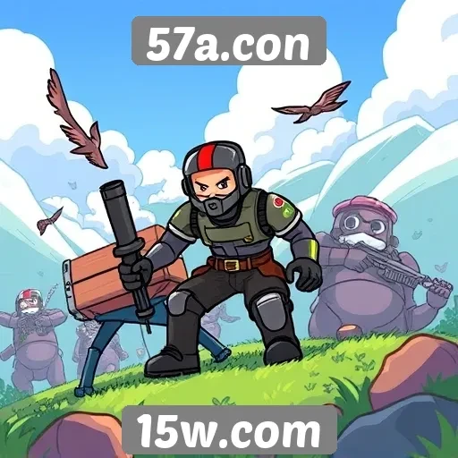 Avaliação de jogos populares no site 57a.con